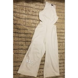Express white jumpsuit
